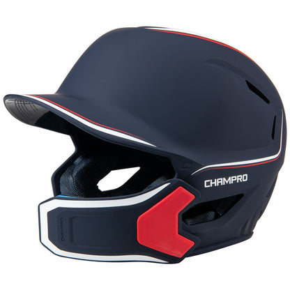 Champro HXE Matte Batting Helmet W/Jaw Guard