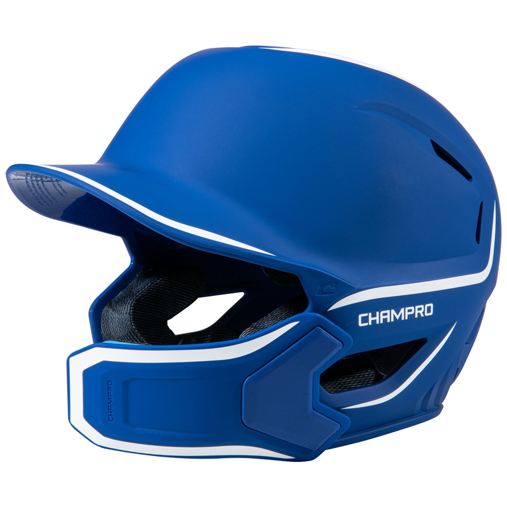 Champro HXE Matte Batting Helmet W/Jaw Guard