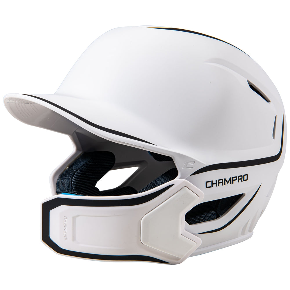 Champro HXE Matte Batting Helmet W/Jaw Guard