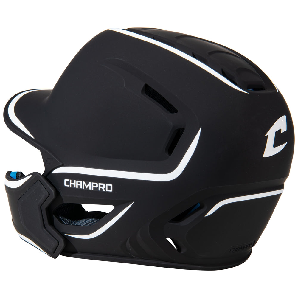 Champro HXE Matte Batting Helmet W/Jaw Guard