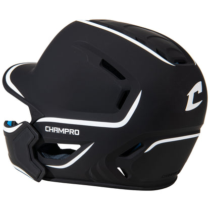 Champro HXE Matte Batting Helmet W/Jaw Guard