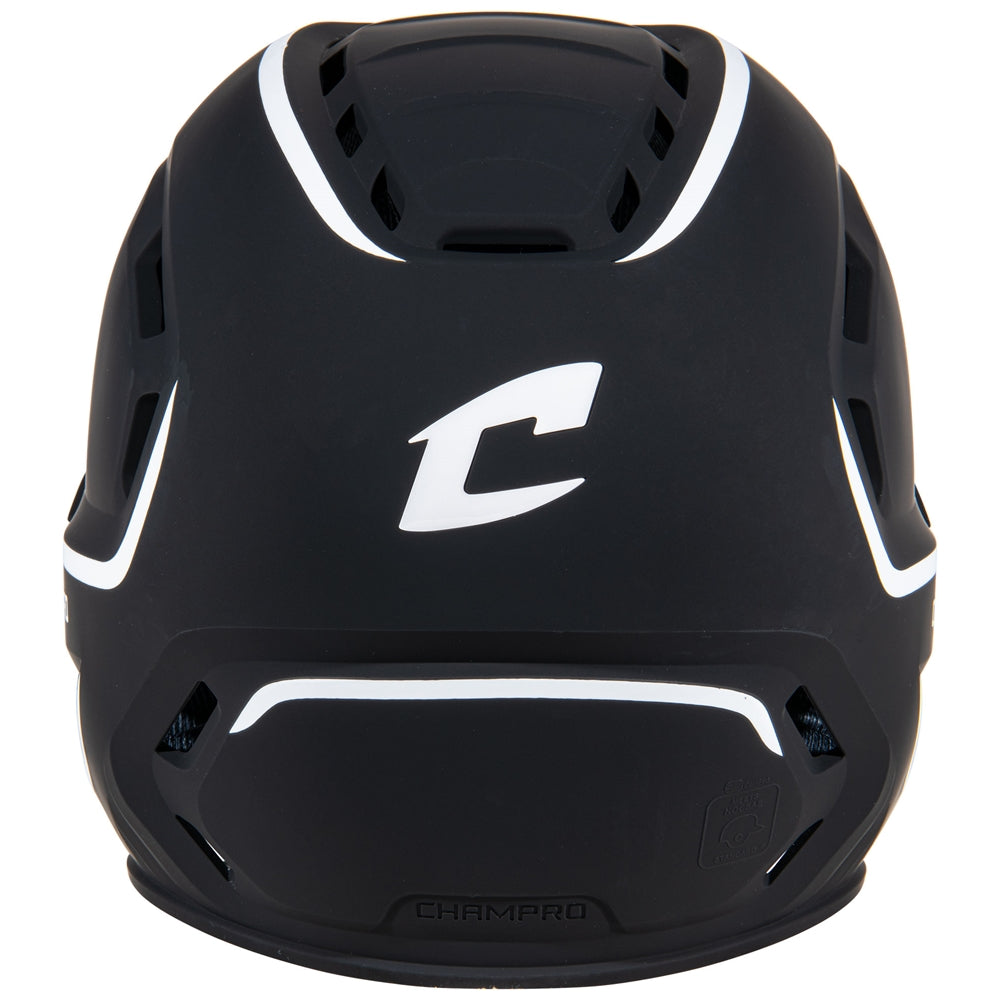 Champro HXE Matte Batting Helmet W/Jaw Guard