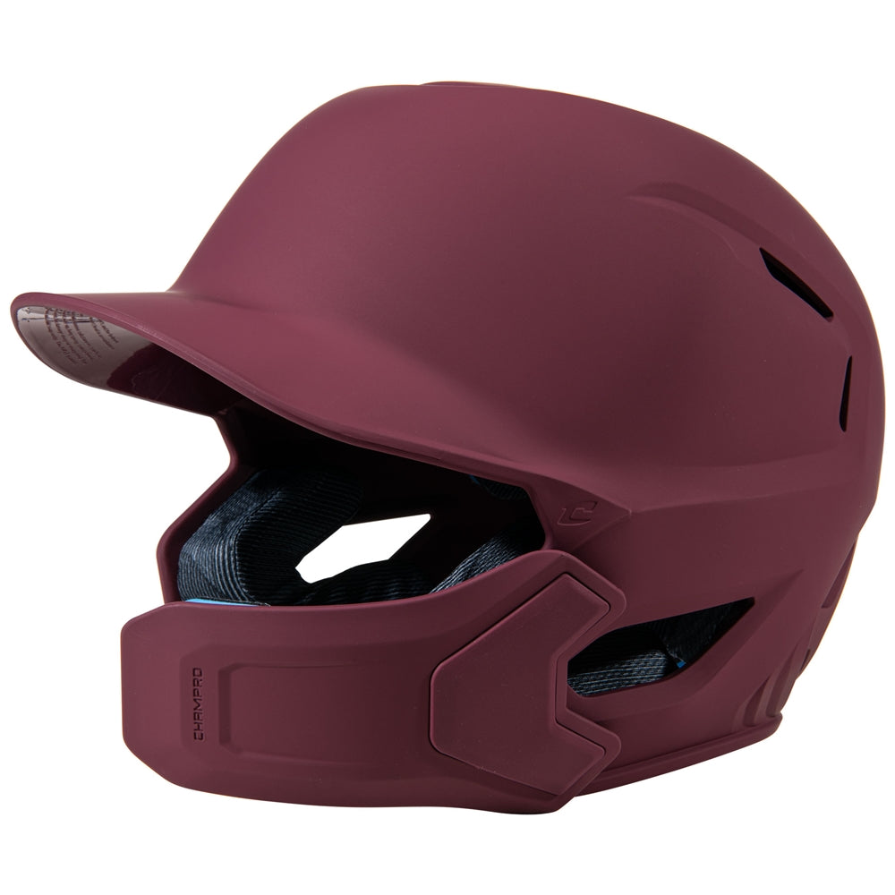 Champro HXE Matte Batting Helmet W/Jaw Guard