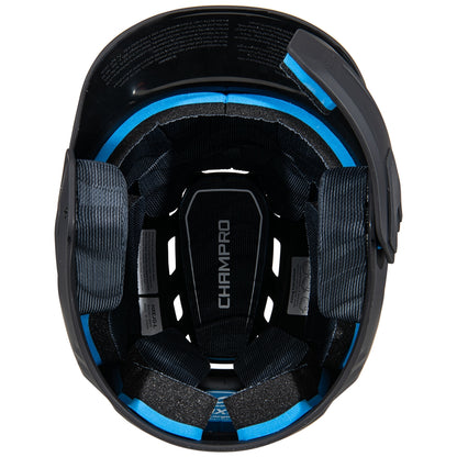 Champro HXE Matte Batting Helmet W/Jaw Guard