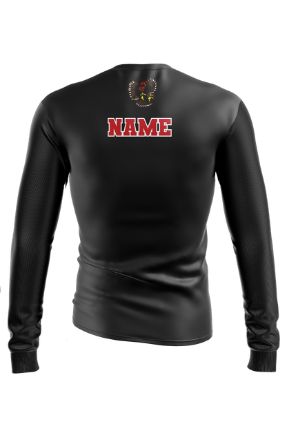 Carlson Gracie Sublimated Performance Long Sleeve Compression Top- Word Logo