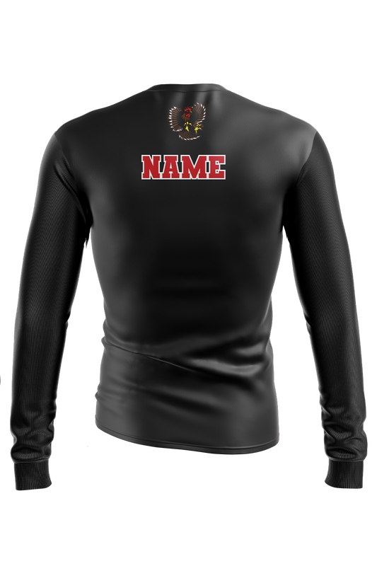 Carlson Gracie Sublimated Performance Long Sleeve Compression Top- Word Logo