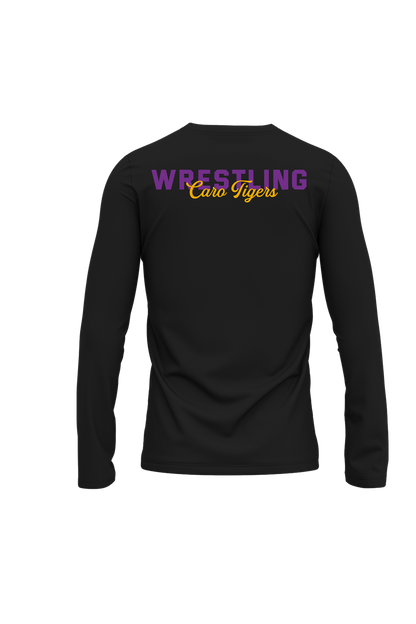 Caro Wrestling Sublimated Performance Long Sleeve Tee- Small Text
