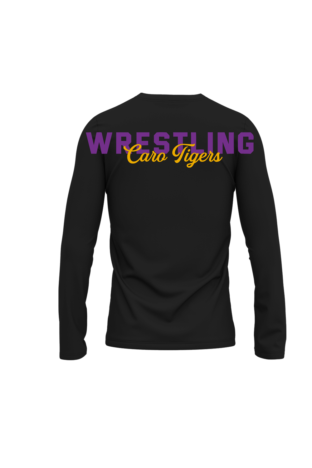 Caro Wrestling Sublimated Performance Long Sleeve Tee- Large Text
