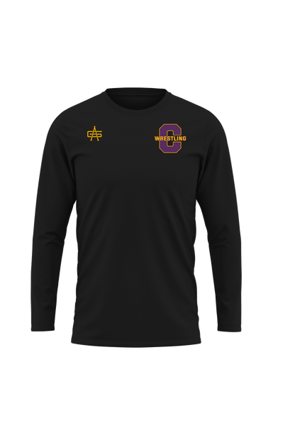 Caro Wrestling Sublimated Performance Long Sleeve Tee- Large Text