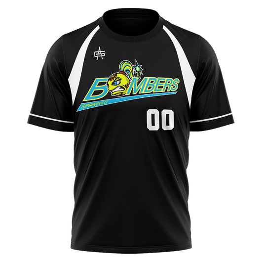 Springville Bombers Sublimated No Button Jersey with name/number Customization