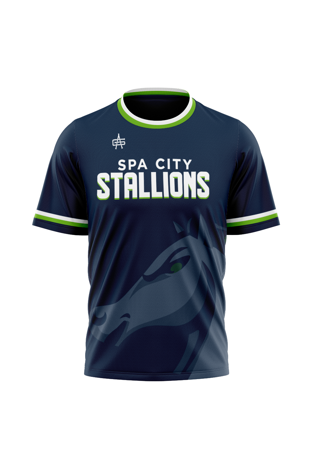Spa City Stallions No Button Sublimated Jersey