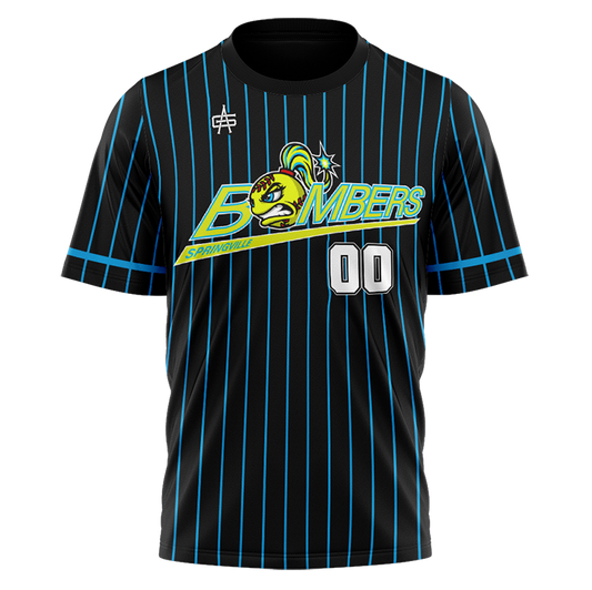 Springville Bombers Sublimated No Button Jersey with name/number Customization
