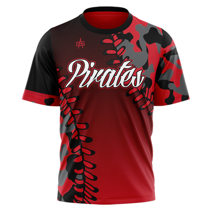 Cardington Pirates Softball Fan Sublimated No Button Jersey