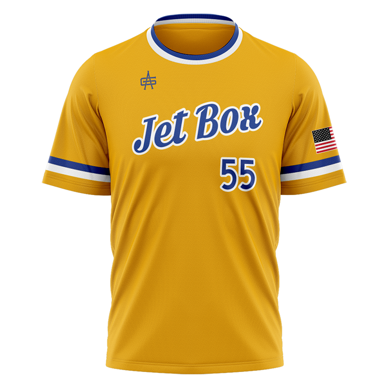 Jet Box Baseball Sublimated No Button Jersey