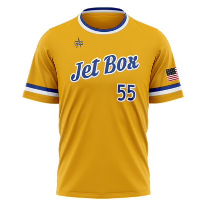 Jet Box Baseball Sublimated No Button Jersey