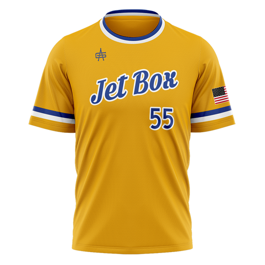 Jet Box Baseball Sublimated No Button Jersey