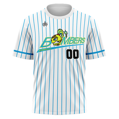 Springville Bombers Sublimated No Button Jersey with name/number Customization