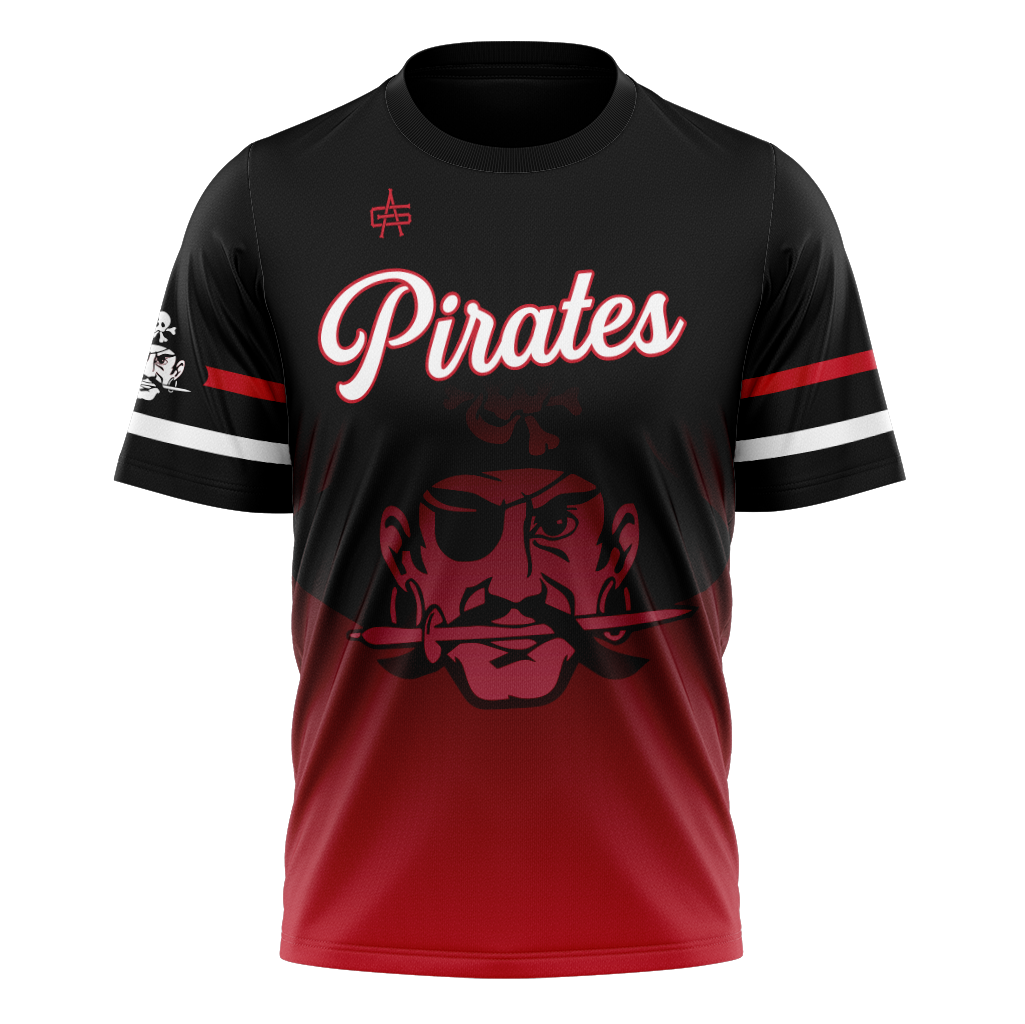 Cardington Pirates Softball  Sublimated No-Button Custom Fan Jersey