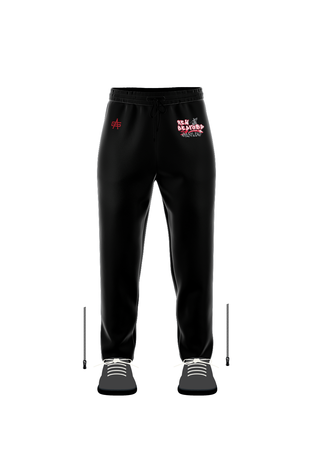 New Bedford Wrestling Performance Open Bottom Sweatpants with Zippers