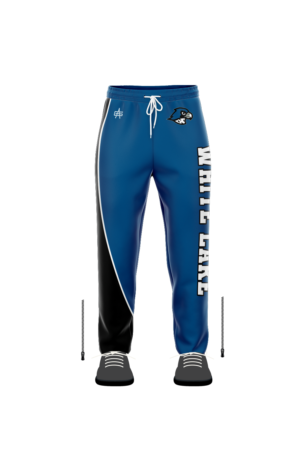 White Lake Wrestling Sublimated Performance Open Bottom Joggers