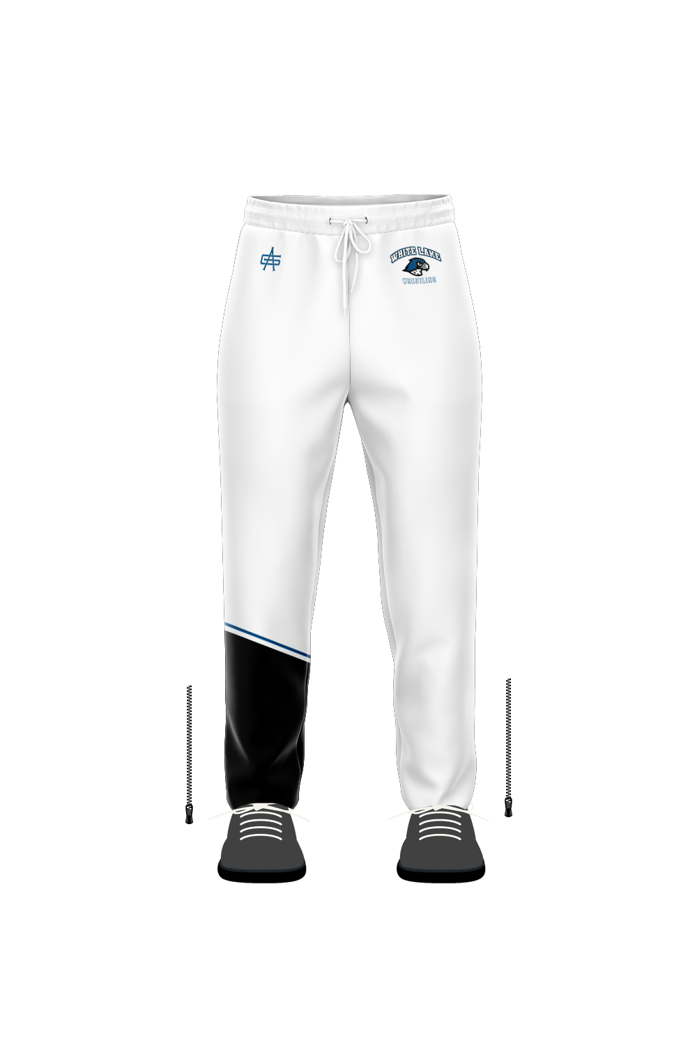 White Lake Wrestling Sublimated Performance Open Bottom Joggers