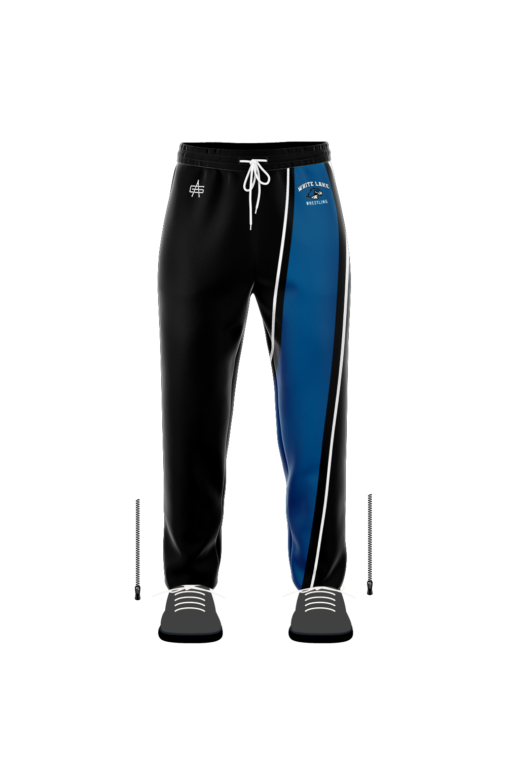 White Lake Wrestling Sublimated Performance Open Bottom Joggers