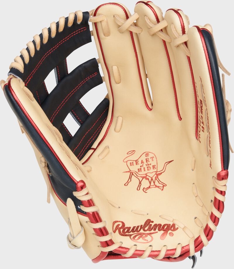 Rawlings 12.75-Inch Heart of the Hide Outfield Fastpitch Glove, Left Hand Throw