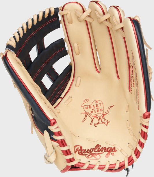 Rawlings 12.75-Inch Heart of the Hide Outfield Fastpitch Glove, Left Hand Throw