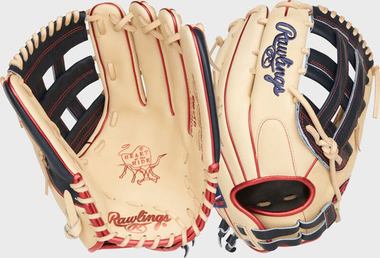 Rawlings 12.75-Inch Heart of the Hide Outfield Fastpitch Glove, Left Hand Throw