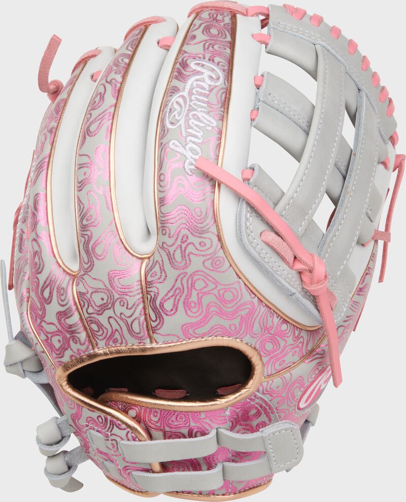 Rawlings Heart of the Hide 11.75-inch Foil Print Fastpitch Softball Glove, Right Hand Throw