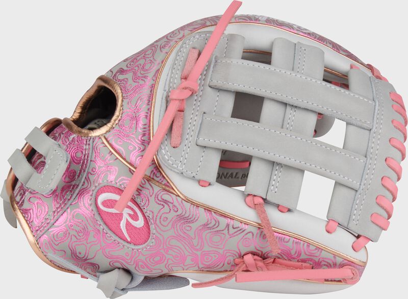 Rawlings Heart of the Hide 11.75-inch Foil Print Fastpitch Softball Glove, Right Hand Throw