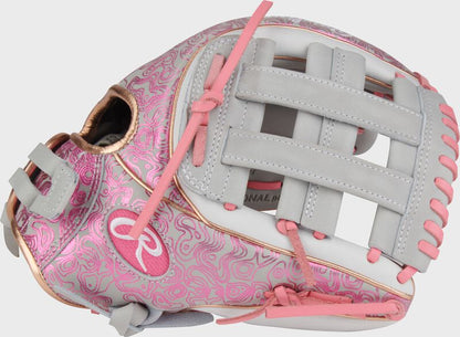 Rawlings Heart of the Hide 11.75-inch Foil Print Fastpitch Softball Glove, Right Hand Throw