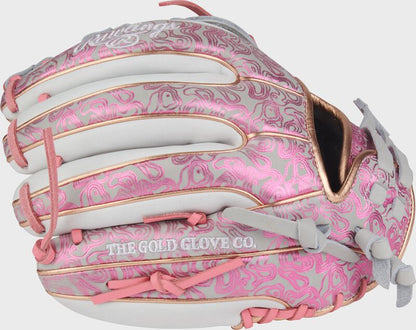 Rawlings Heart of the Hide 11.75-inch Foil Print Fastpitch Softball Glove, Right Hand Throw