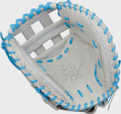 Rawlings Heart of the Hide 33-inch Fastpitch Softball Catcher's Mitt, Right Hand Throw