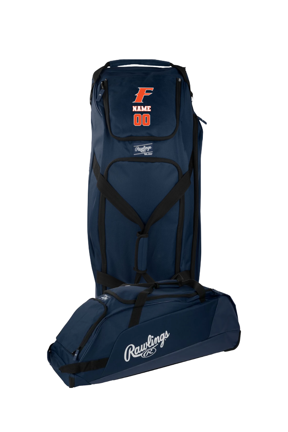 Flames MI Team Rawlings Workhorse Wheeled Bag