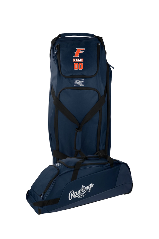 Flames MI Team Rawlings Workhorse Wheeled Bag