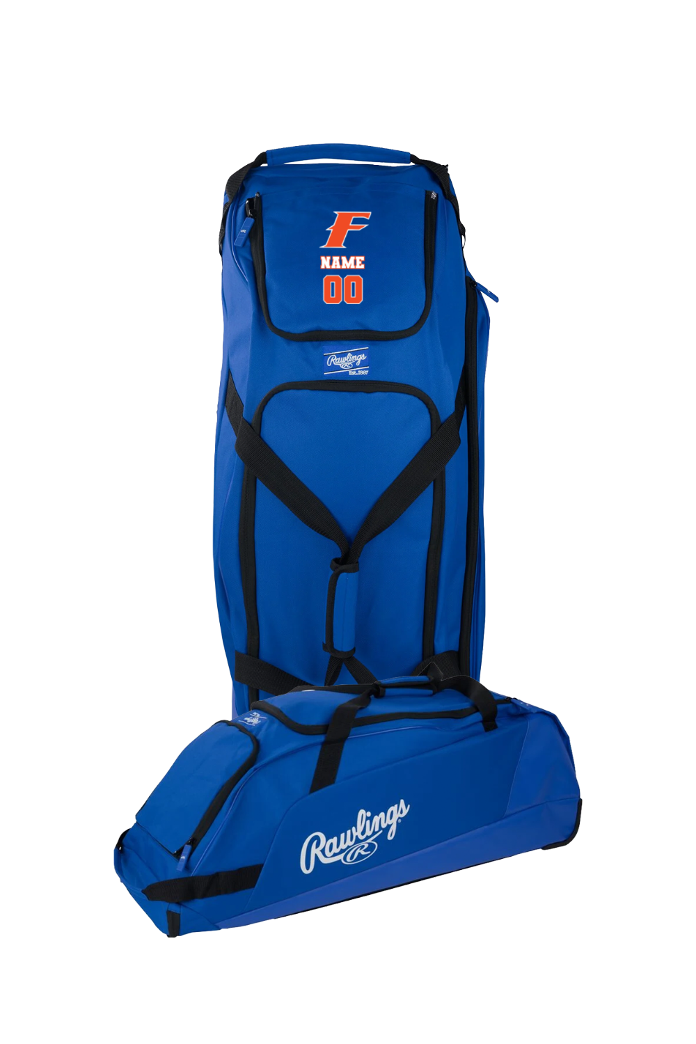 Flames MI Team Rawlings Workhorse Wheeled Bag