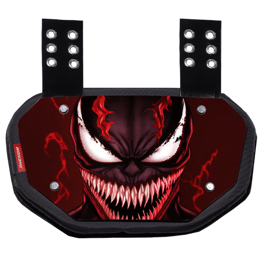 Phenom Elite Football Back Plate - Red Villain
