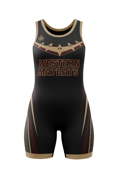 Parma Western MatCats Wrestling Women's Sublimated Performance Singlet
