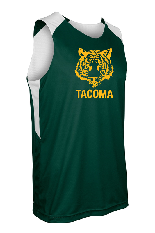 Tacoma Tigers Basketball Champro Swish Reversible Basketball Jersey