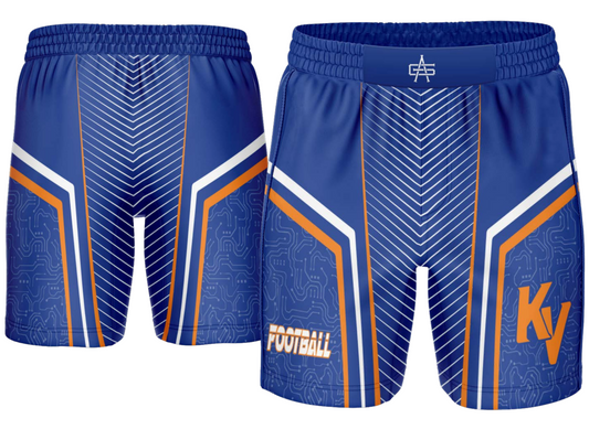 Kelloggsville Football Custom Sublimated Fight Shorts