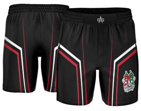 ABQ Chili Peppers Custom Performance Sublimated Shorts
