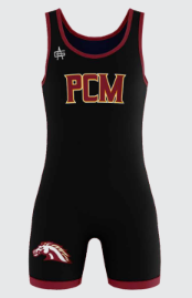 PCM Mustangs Wrestling Singlet