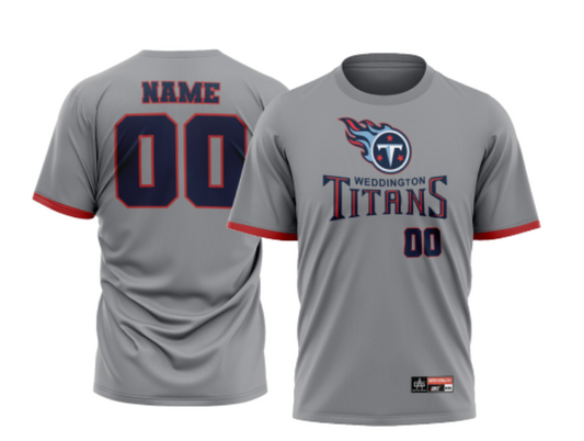 Weddington Titans Football Men's Sublimated Short Sleeve Dri-Fit Tee