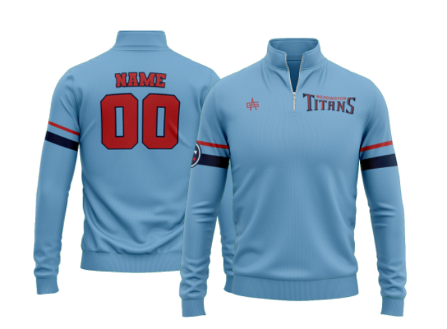 Weddington Titans Football Sublimated Performance Quarter Zip