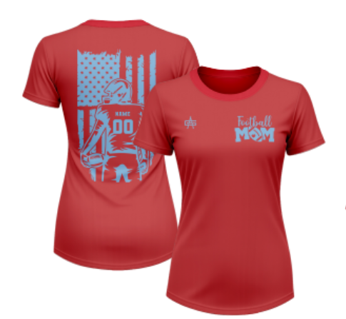 Weddington Titans Football "Mom" Sublimated Short Sleeve Dri-Fit Tee