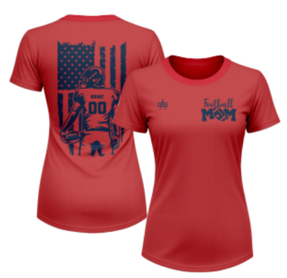 Weddington Titans Football "Mom" Sublimated Short Sleeve Dri-Fit Tee