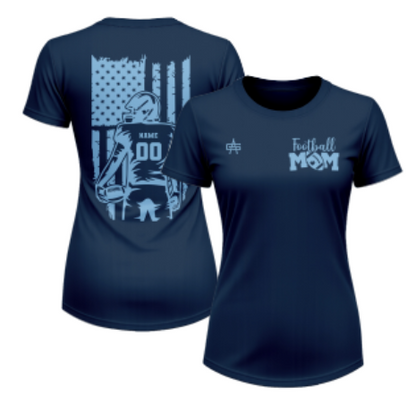 Weddington Titans Football "Mom" Sublimated Short Sleeve Dri-Fit Tee