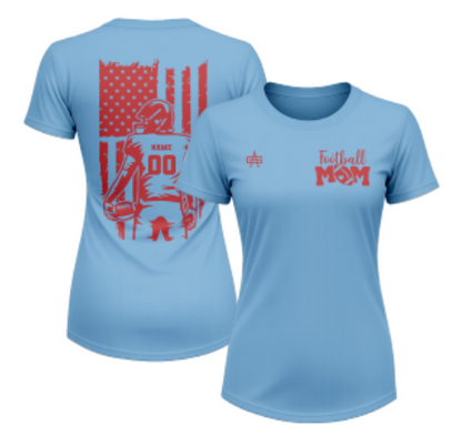 Weddington Titans Football "Mom" Sublimated Short Sleeve Dri-Fit Tee