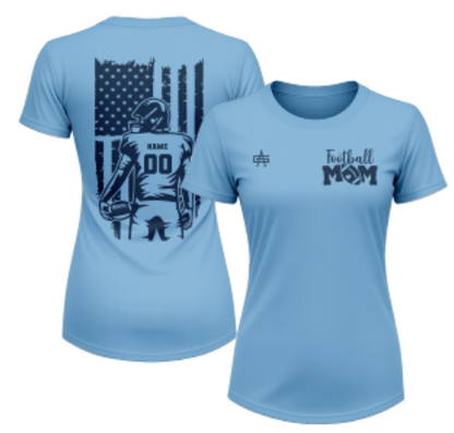 Weddington Titans Football "Mom" Sublimated Short Sleeve Dri-Fit Tee